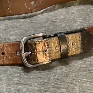 Fossil multi colored belt.Boho, southwest, unisex.